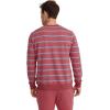 imageJockey Mens Loungewear Cotton Blend Fleece Crew SweatshirtSingle Stripe