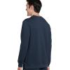 imageJockey Mens Loungewear Cotton Blend Fleece Crew SweatshirtThunder Blue Heather