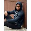 imageJockey Mens Loungewear Cotton Blend Fleece HoodieThunder Blue Heather