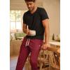 imageJockey Mens Loungewear Cotton Blend Fleece JoggerLeather Red