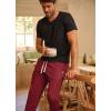 imageJockey Mens Loungewear Cotton Blend Fleece JoggerLeather Red