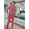 imageJockey Mens Loungewear Cotton Blend Fleece JoggerMalibu Red