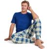 imageJockey Mens Sleepwear Ultra Soft Cooling Sleep JoggerRough Marina Plaid