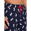 imageJockey Mens Sleepwear Ultra Soft Cooling Sleep JoggerVarsity Snowmen
