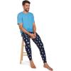 imageJockey Mens Sleepwear Ultra Soft Cooling Sleep JoggerVarsity Snowmen
