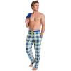 imageJockey Mens Sleepwear Ultra Soft Cooling Sleep PantRough Marina Plaid