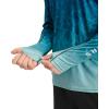 imageJockey Outdoors Mens Long Sleeve Hooded Sun ShirtEngineered Lake Print Blue