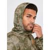 imageJockey Outdoors Mens Long Sleeve Hooded Sun ShirtNeutral Flickering Camo