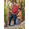 imageJockey Outdoors Mens Long Sleeve Hooded Sun ShirtPink Begonia