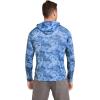imageJockey Outdoors Mens Long Sleeve Hooded Sun ShirtTrue Blue Water Print