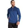 imageJockey Mens Activewear EVERACTIVE Mixed Media 12 Zip HoodieTrue Blue Heather