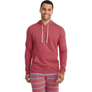 imageJockey Mens Loungewear Cotton Blend Fleece HoodieMalibu Red