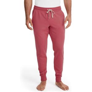 imageJockey Mens Loungewear Cotton Blend Fleece JoggerMalibu Red