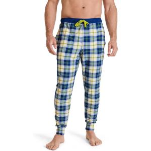 imageJockey Mens Sleepwear Ultra Soft Cooling Sleep JoggerRough Marina Plaid
