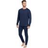imageJockey Mens Baselayer Grid Fleece Thermal Long Sleeve CrewJust Past Midnight