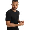 imageJockey Mens Cotton Stretch Crew Neck Undershirt  6 PackBlack