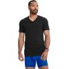 imageJockey Mens Cotton Stretch VNeck Undershirt  6 PackBlack