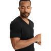 imageJockey Mens Cotton Stretch VNeck Undershirt  6 PackBlack