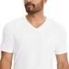 imageJockey Mens Cotton Stretch VNeck Undershirt  6 PackDiamond White