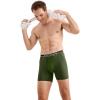 imageJockey Mens Infinite Cool Microfiber Stretch 6quot Boxer Brief  3 PackMilitary GreenBattleship GreyBlack