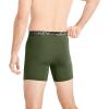 imageJockey Mens Infinite Cool Microfiber Stretch 6quot Boxer Brief  3 PackMilitary GreenBattleship GreyBlack