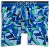 imageJockey Mens Infinite Cool Microfiber Stretch 6quot Boxer Brief  3 PackOpaque Geo BluesBluest EyeTrue Navy