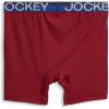 imageJockey Mens Infinite Cool Microfiber Stretch 6quot Boxer Brief  3 PackRed AppleMarina BlueTrue Navy