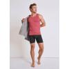 imageJockey Mens Undershirt 100 Cotton AShirt Tank  4 PackTrue NavySolid GreyMalibu RedTrue Blue
