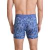 imageJockey Mens Underwear Active Microfiber 5quot Boxer BriefBold Blue Palm Line