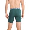 imageJockey Mens Underwear Infinite Cool Microfiber Stretch 8quot Long Leg Boxer Brief  3 PackCactus PineShowerFresh Coast