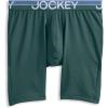 imageJockey Mens Underwear Infinite Cool Microfiber Stretch 8quot Long Leg Boxer Brief  3 PackCactus PineShowerFresh Coast