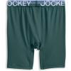imageJockey Mens Underwear Infinite Cool Microfiber Stretch 8quot Long Leg Boxer Brief  3 PackCactus PineShowerFresh Coast