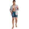 imageJockey Mens Underwear Infinite Cool Microfiber Stretch 8quot Long Leg Boxer Brief  3 PackNorthern LightUnderwater WaveBlack