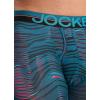 imageJockey Mens Underwear Infinite Cool Microfiber Stretch 8quot Long Leg Boxer Brief  3 PackNorthern LightUnderwater WaveBlack