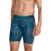 imageJockey Mens Underwear Infinite Cool Microfiber Stretch 8quot Long Leg Boxer Brief  3 PackNorthern LightUnderwater WaveBlack