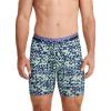 imageJockey Mens Underwear Infinite Cool Microfiber Stretch 8quot Long Leg Boxer Brief  3 PackStumbling StencilsTrue NavyFuture Dusk