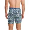 imageJockey Mens Underwear Infinite Cool Microfiber Stretch 8quot Long Leg Boxer Brief  3 PackStumbling StencilsTrue NavyFuture Dusk