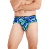 imageJockey Mens Underwear Infinite Cool Microfiber Stretch Brief  3 PackOpaque Geo BluesBluest BlueTrue Navy
