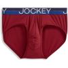 imageJockey Mens Underwear Infinite Cool Microfiber Stretch Brief  3 PackRed AppleMarina BlueTrue Navy