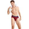 imageJockey Mens Underwear Infinite Cool Microfiber Stretch Brief  3 PackRed AppleMarina BlueTrue Navy