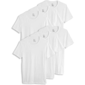 imageJockey Mens Cotton Stretch Crew Neck Undershirt  6 PackDiamond White