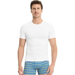 imageJockey Mens FormFit Cotton Stretch Crew Neck UndershirtDiamond White