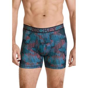 imageJockey Mens Underwear Active Microfiber 5quot Boxer BriefEtched Enigma