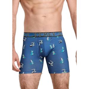 imageJockey Mens Underwear Active Microfiber 5quot Boxer BriefGolfing Gators
