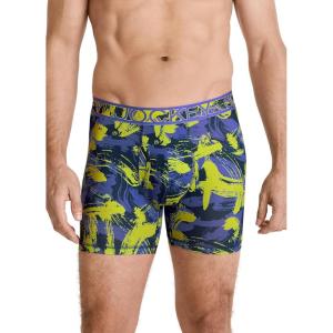 imageJockey Mens Underwear Active Microfiber 5quot Boxer BriefPaint Strokes