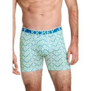 imageJockey Mens Underwear Active Microfiber 5quot Boxer BriefPainted Tile