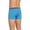 imageJockey Mens Chafe Proof Pouch Microfiber 3quot Trunk  3 PackBright AquaIron GreyBlue Jay