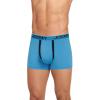 imageJockey Mens Chafe Proof Pouch Microfiber 3quot Trunk  3 PackBright AquaIron GreyBlue Jay