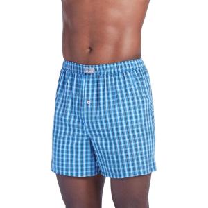 imageJockey Mens Underwear 100 Cotton Woven 5quot BoxerBaxter Light Blue