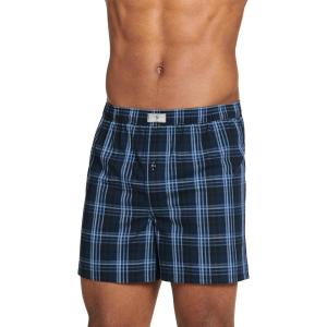 imageJockey Mens Underwear 100 Cotton Woven 5quot BoxerBrisk Plaid